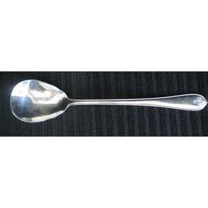 Reed & Barton Ribbon Crest Solid Serving Spoon‎ Stainless Steel 12"